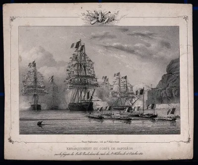 The embarkment of the ship containing the body of Napoleon Bonaparte
