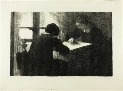 The Embroiderers, second plate