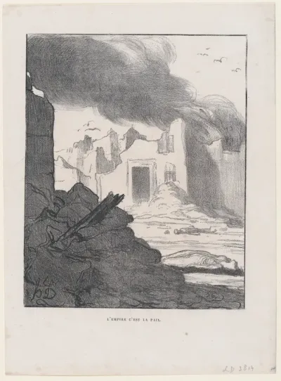 The Empire means Peace, from 'News of the day,' published in "L'Album du Siège"