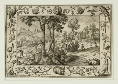 The Enemy Sowing Tares Among the Wheat, from Landscapes with Old and New Testament Scenes and Hunting Scenes