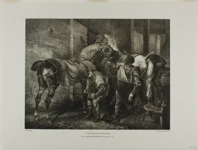 The English Farrier, plate 10 from Various Subjects Drawn from Life and on Stone (The English Suite)