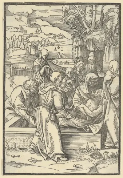 The Entombment, from Speculum passionis domini nostri Ihesu Christi