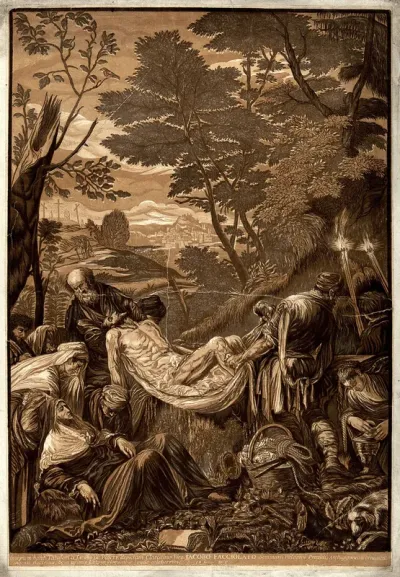 The entombment of Christ