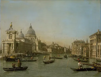 The Entrance to the Grand Canal at the Punta della Dogana and Santa Maria della Salute