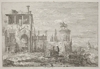 The Equestrian Monument [upper right]