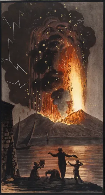 The eruption of Mount Vesuvius in the night of 8 August 1779