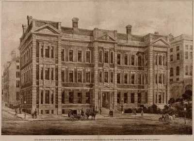 The examination hall of Medicine and Surgery, Savoy Place, London