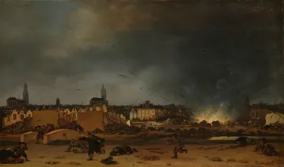 The explosion of the powder magazine in Delft, 12 October 1654