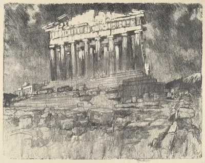 The Facade of the Parthenon, Sunset
