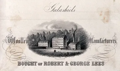 The factories of Lees' woollen manufacturers, Galashiels