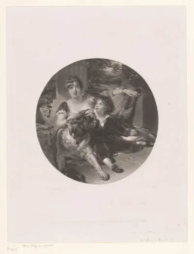 The Faithful Friend, Portrait of Mrs Maguire, with her Son John James