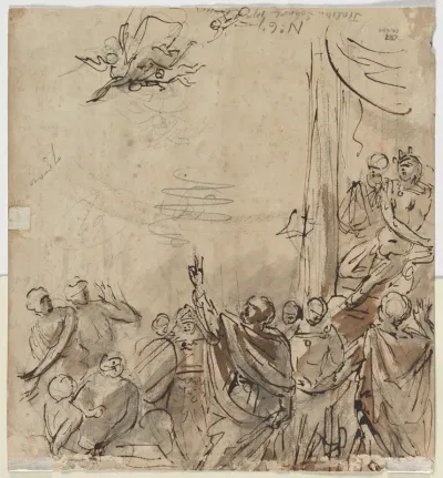 The Fall of Simon Magus (verso)