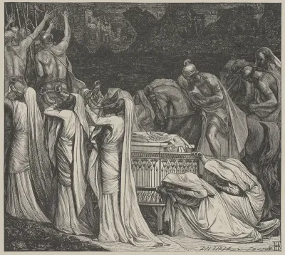 The Fall of the Walls of Jericho, from "Dalziels' Bible Gallery"