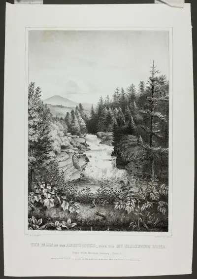 The Falls on the Amonoosuck, near the Mt. Washington House (Oakes' White Mountain Scenery)