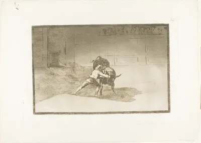 The Famous Martincho Places the Banderillas, Playing the Bull with the Movement of his Body, plate 15 from The Art of Bullfighting