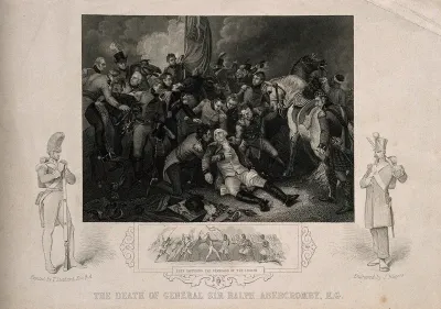 The fatal wounding of Sir Ralph Abercrombie at Alexandria