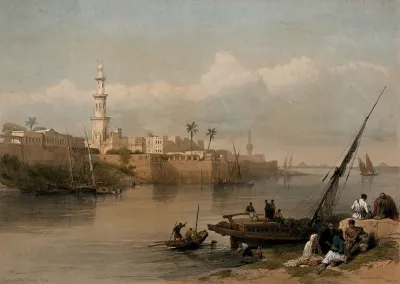 The ferry to Gîza across the Nile, Egypt