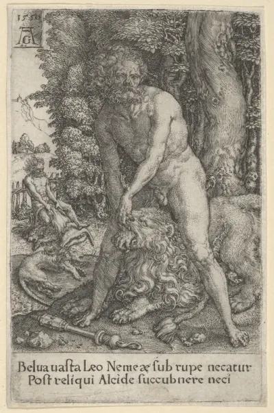 The Fight with the Nemean Lion, from The Labors of Hercules