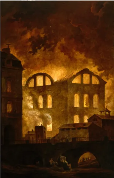 The Fire of the Opera at the Palais Royal
