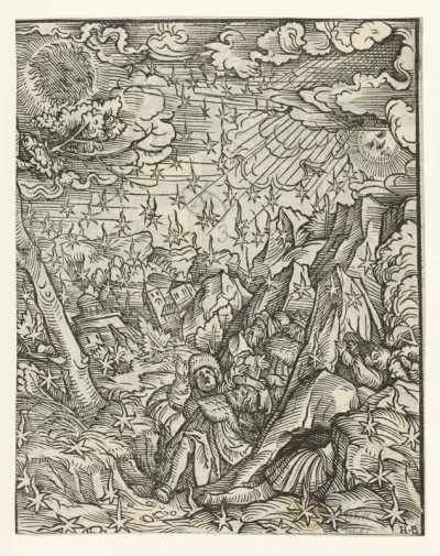 The Fire-Rain, plate 5 from "The Apocalypse"