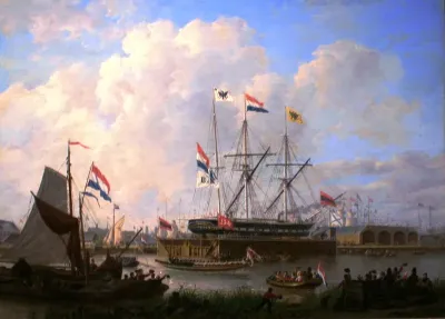 The first floating drydock in Amsterdam