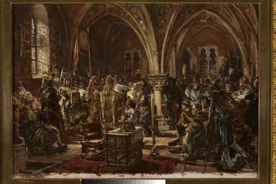 The First Parliament in Łęczyca, from the series “History of Civilization in Poland”