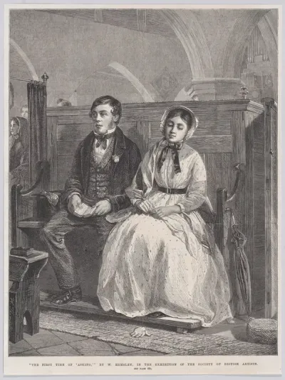 The First Time of 'Asking', from "Illustrated London News"