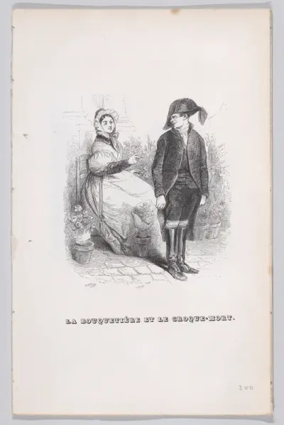 The Flower Seller and the Undertaker, from "The Complete Works of Béranger"