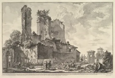 The Fontana dell'Aqua Giulia (Vedute dell avanzo del Castello del'Aqua Giulia)