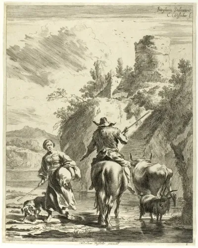 The Ford, plate 1 from Four Landscapes