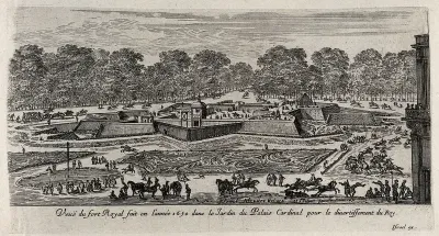 The Fort Royal in the gardens of the Palais Cardinal