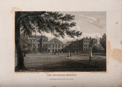 The Foundling Hospital: the main buildings seen from within the grounds