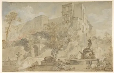 The Fountain of Rome at the Villa d'Este, Tivoli