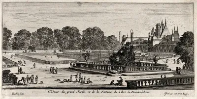 The fountain of Tiber at Fontainebleau