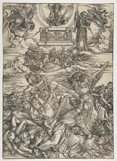 The Four Avenging Angels, from "The Apocalypse", Latin Edition