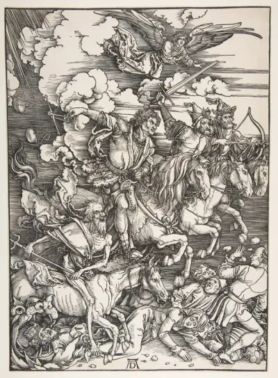 The Four Horsemen, from "The Apocalypse"