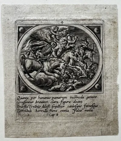 The Four Horsemen of the Apocalypse, from Icones Revelationum... (The Revelations of St John)