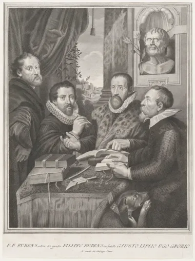 The Four Philosophers: Justus Lipsius, Hugo Grotius, Peter Paul Rubens, and Philip Rubens