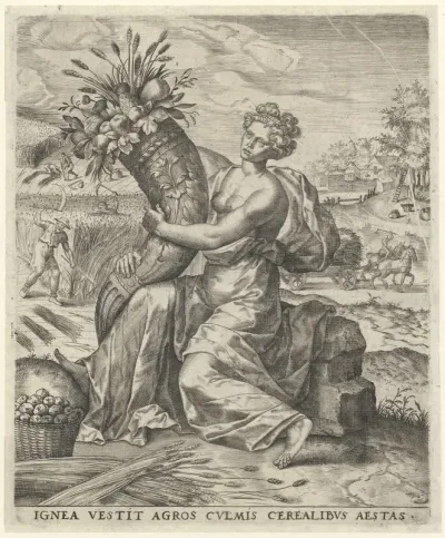 The four seasons: Ceres as the personification of summer