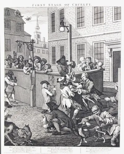 The Four Stages of Cruelty: First Stage of Cruelty Plate I
