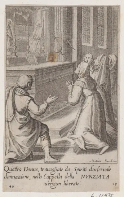 The Four Women, from Scelta d'Alcuni Miracoli e Grazie della Santissima Nunziata di Firenze (Selection of Some Miracles and Graces that Occurred in the Church of the Annunziata in Florence)