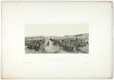 The French Army Arrives at Maglianella, from Souvenirs d’Italie: Expédition de Rome