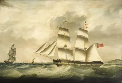 The full-rigged ‚James Ray‘