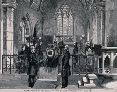 The funeral ceremony of the Earl of Beaconsfield in 1881
