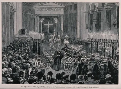 The funeral of Frederick III, Emperor of Germany, in 1888