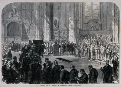 The funeral of Mr