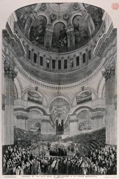 The funeral of the Duke of Wellington in St