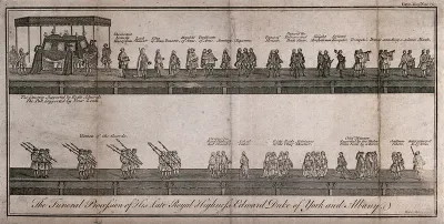 The funeral procession of Edward Duke of York and Albany