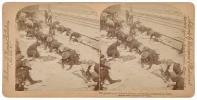 "The Gallant 25th Preparing to Embark for Cuba"