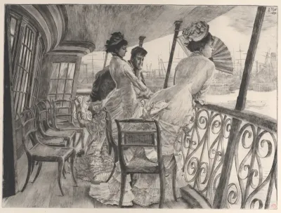 The Gallery of H.M.S. Calcutta (Souvenir of a Ball on Shipboard) (La galerie du "Calcutta" (Souvenir d'un bal à bord)